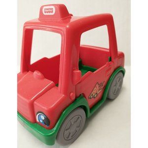 Little People 2 Seater Jeep Fisher-Price Pizza Delivery Jeep Driver Door Opens